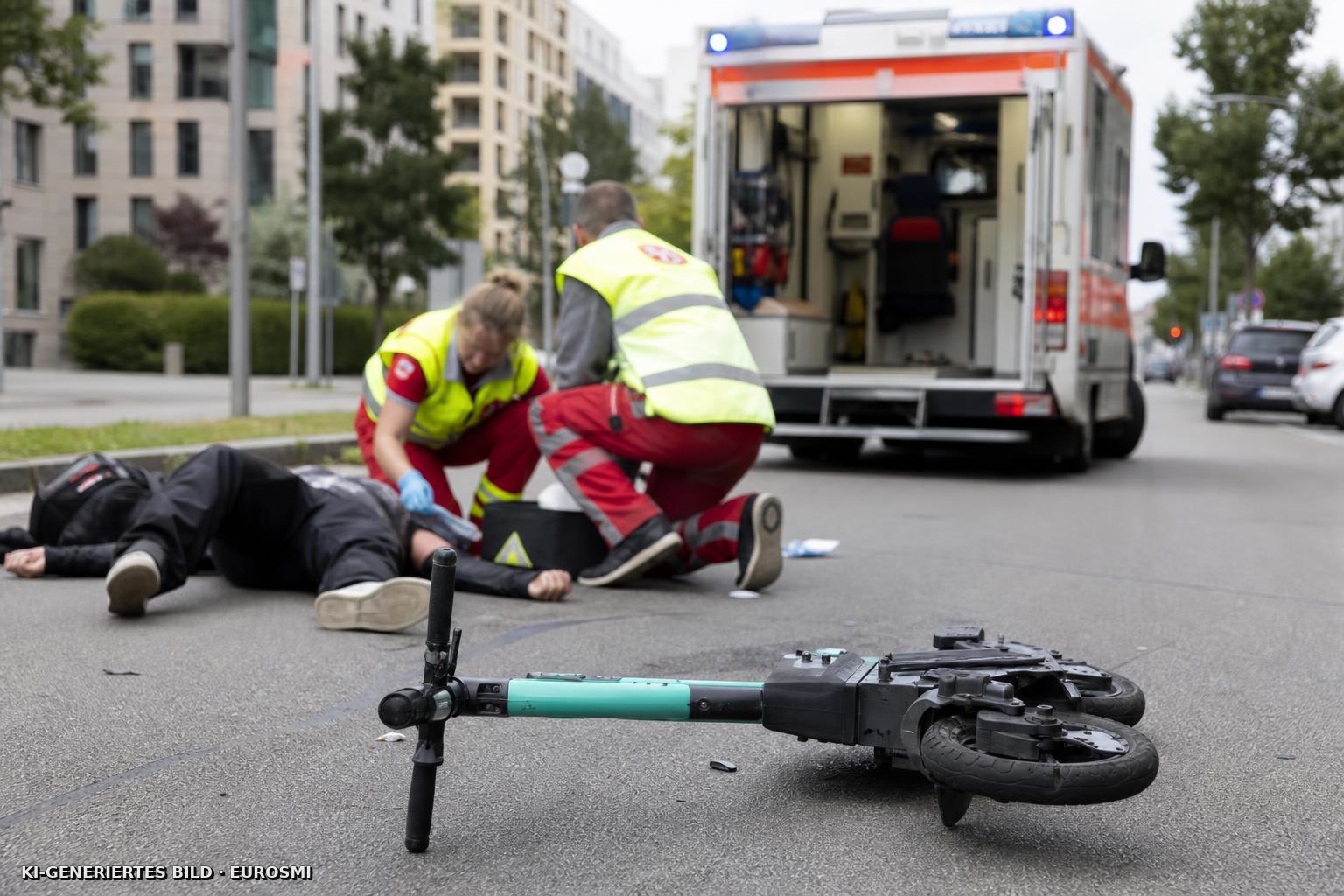 "Jeder Helm ist eine Hilfe" — Unfälle mit E-Scootern