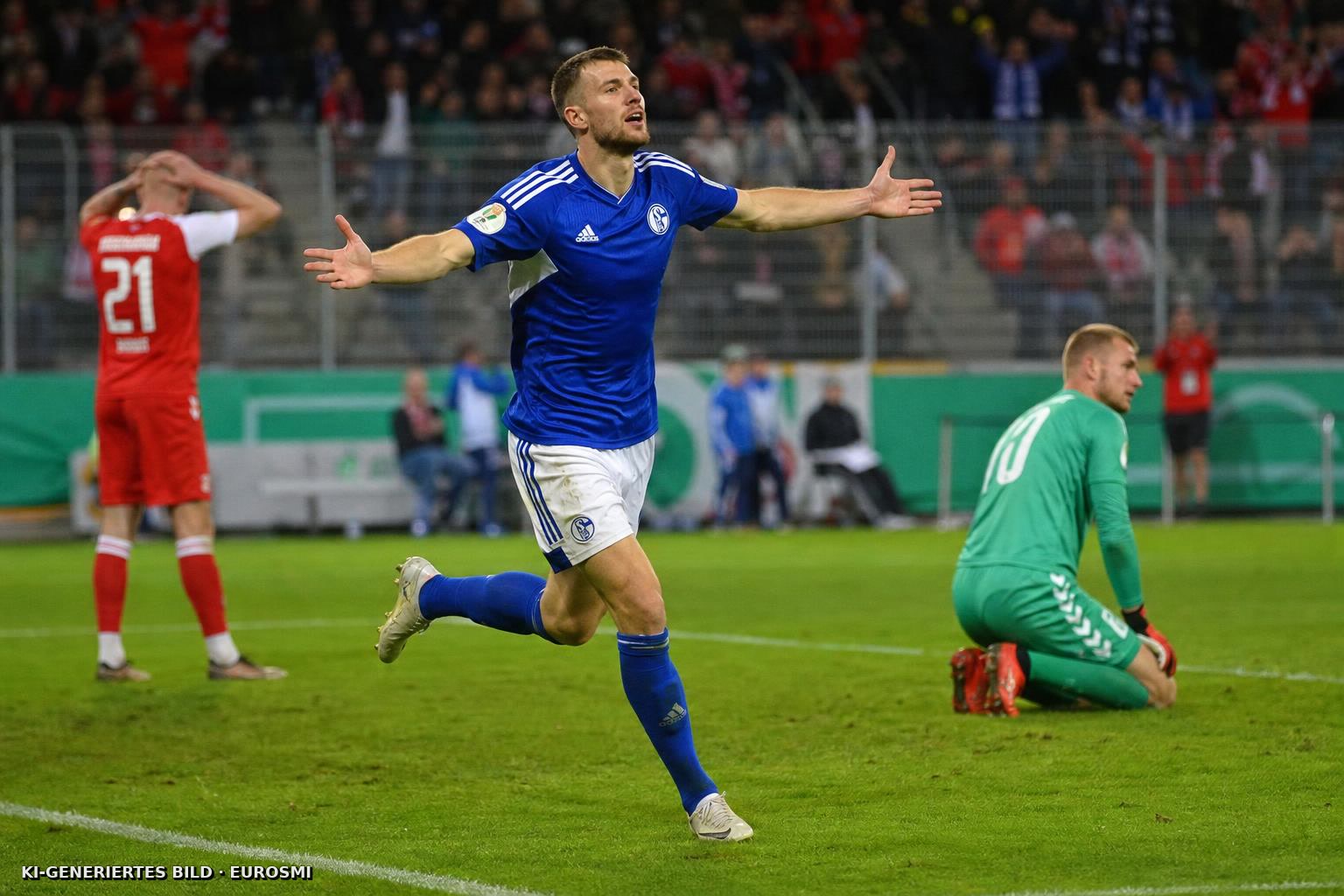 Edin Dzeko rettet Schalke 04 im DFB-Pokal bei Hallescher FC vor frühem Ausscheiden