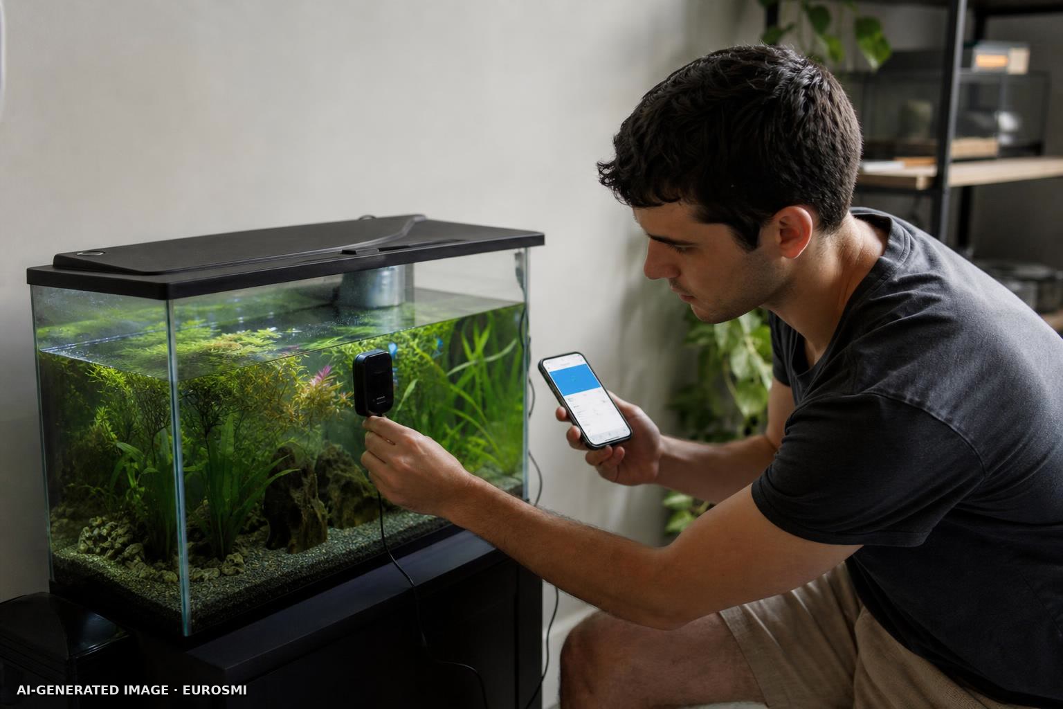 How I turned my fish tank high tech