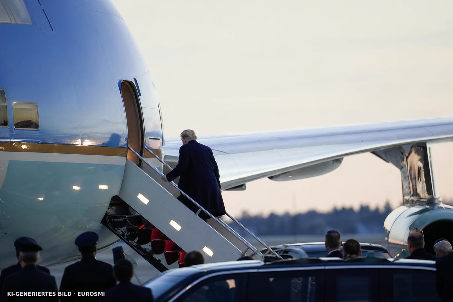 Donald Trump laut US-Medien aus Regierungsflieger geschmuggelt stern.de