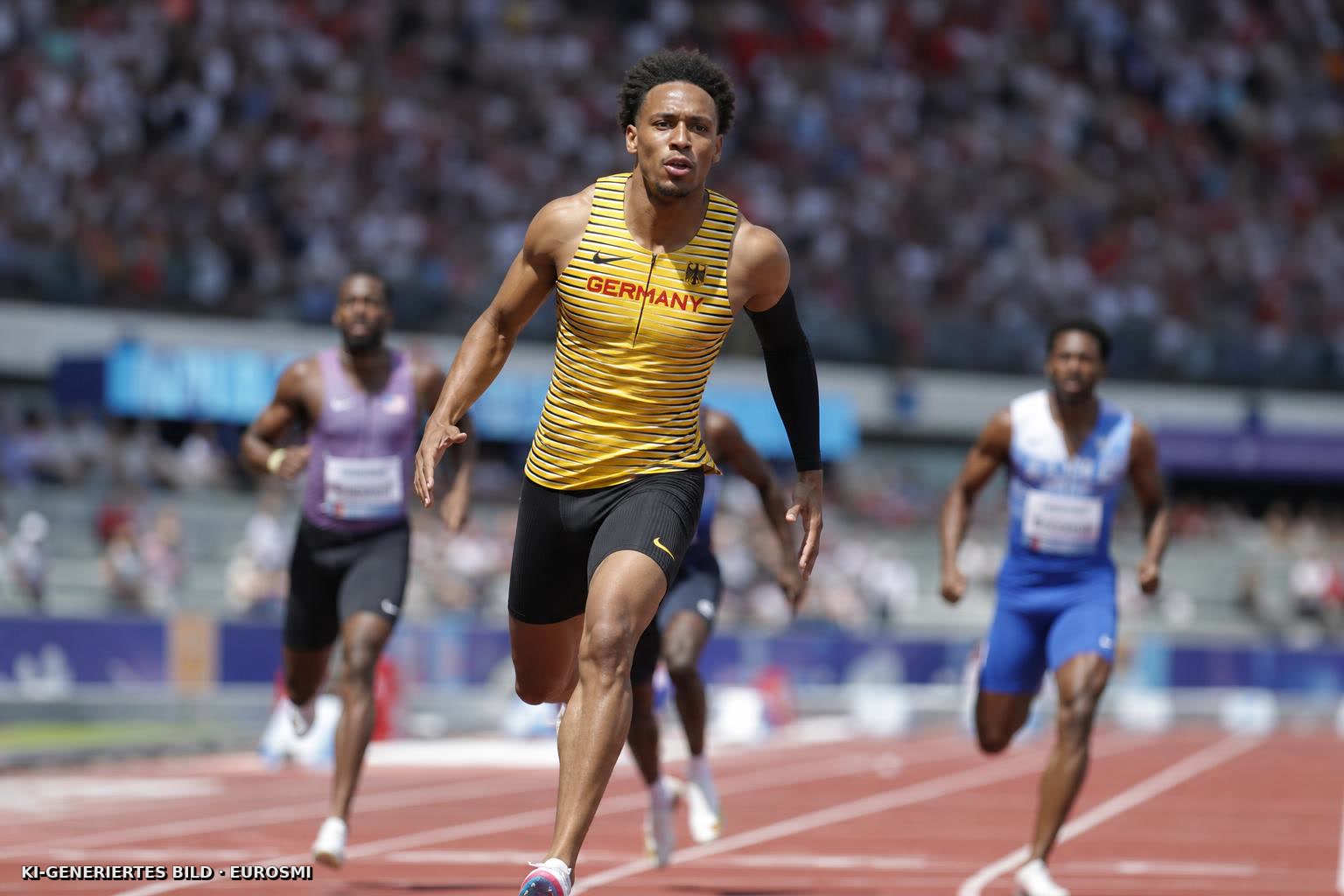 Owen Ansah holt über 100 Meter Bronze — Leichtathletik-EM