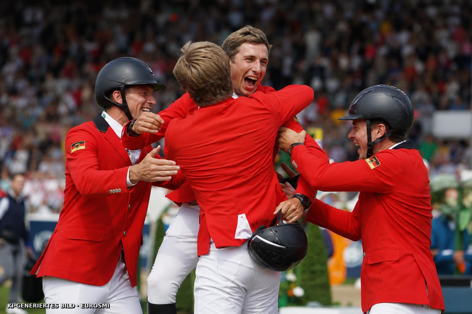 Gold! Deutsche Springreiter bejubeln Heim-Titel
