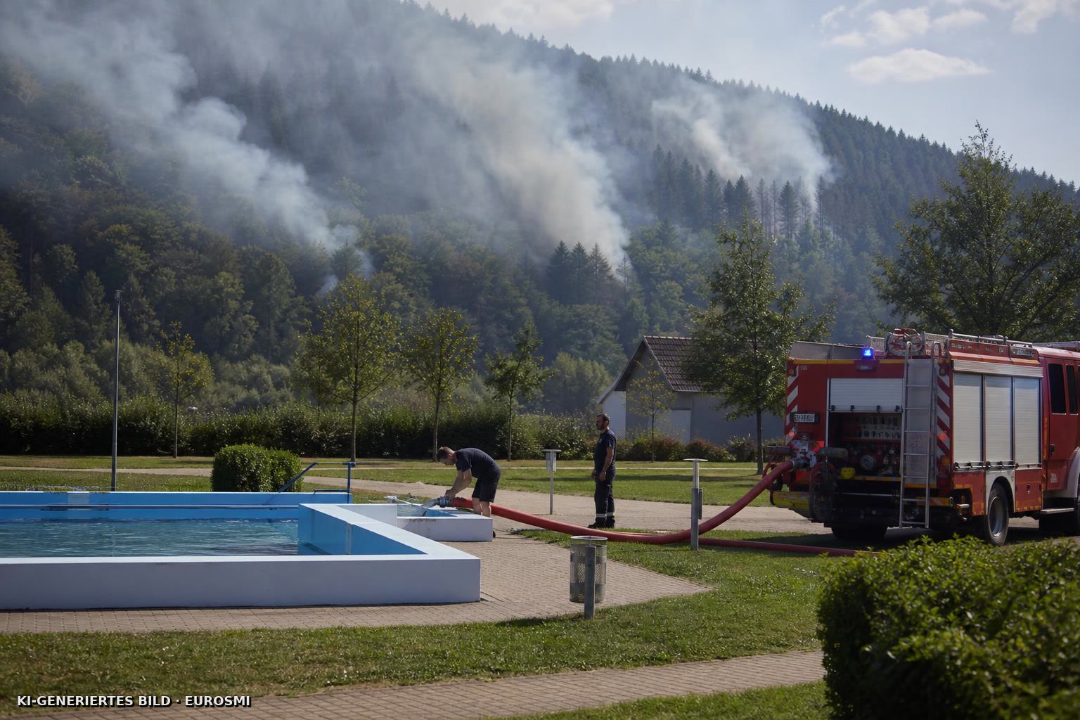 Freibad-Wasser gegen Waldbrand in Schramberg - swr.de