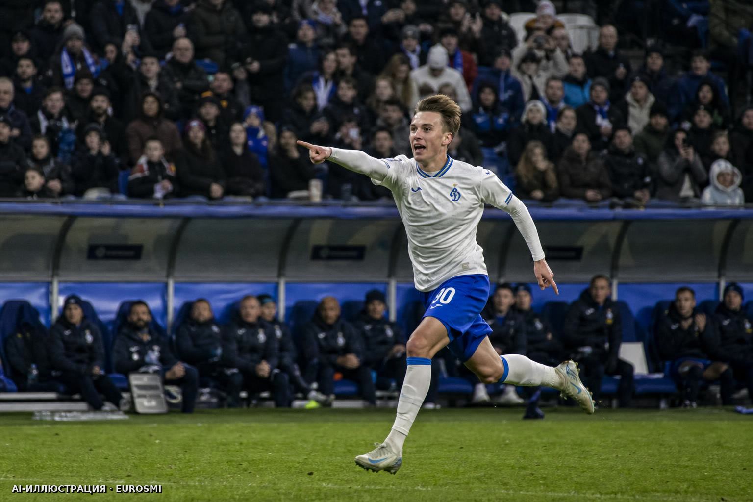 «Динамо» — «Динамо» Мх — 1:0. Маринкин открыл счет на 77‑й минуте матча РПЛ. Видео