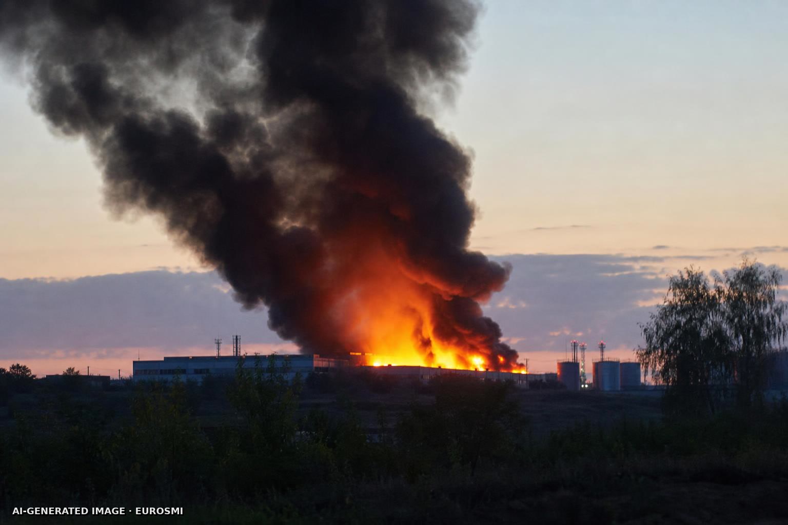 A warehouse burns near Moscow. In Ukraine, drone crews prepare to strike again - AP News