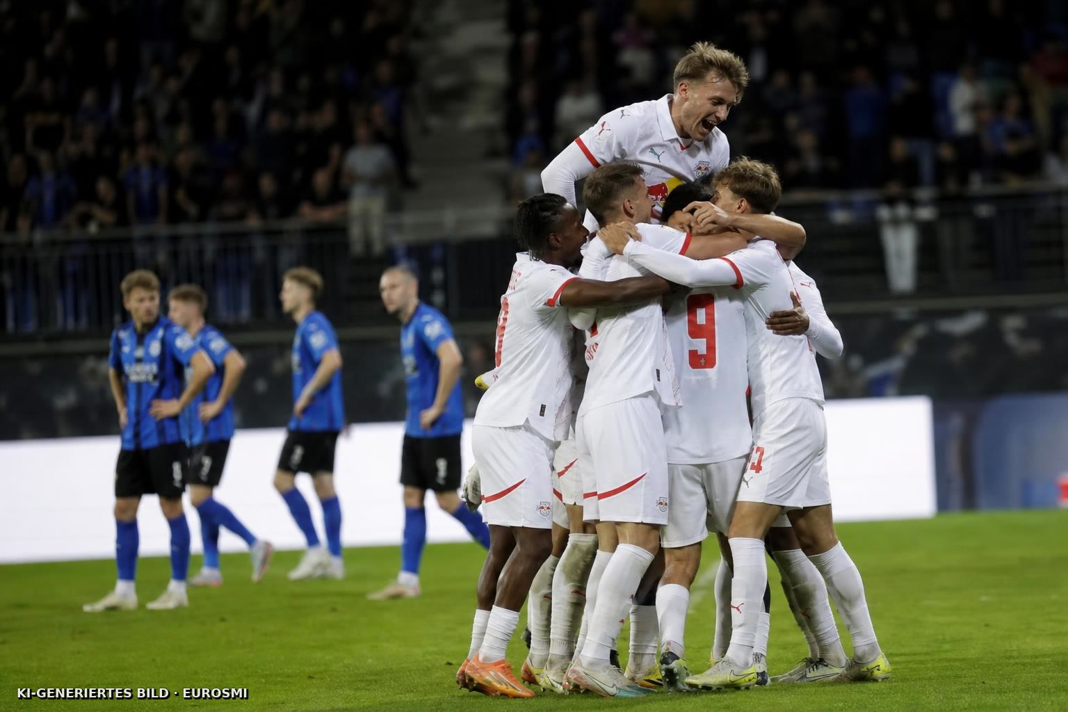 RB Leipzig sorgt bei Eintracht Trier mit einem Blitzstart dafür, dass nie Zweifel am Sieg beim Regionalligisten aufkommen.