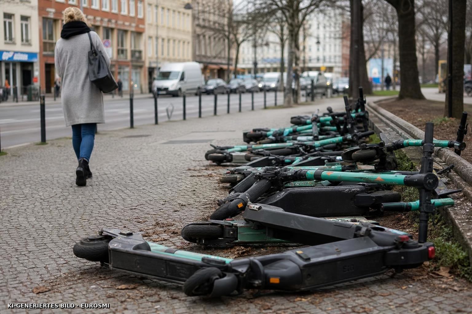 Tausende falsch geparkte E-Scooter - Verfahren überwiegend eingestellt - rbb24.de