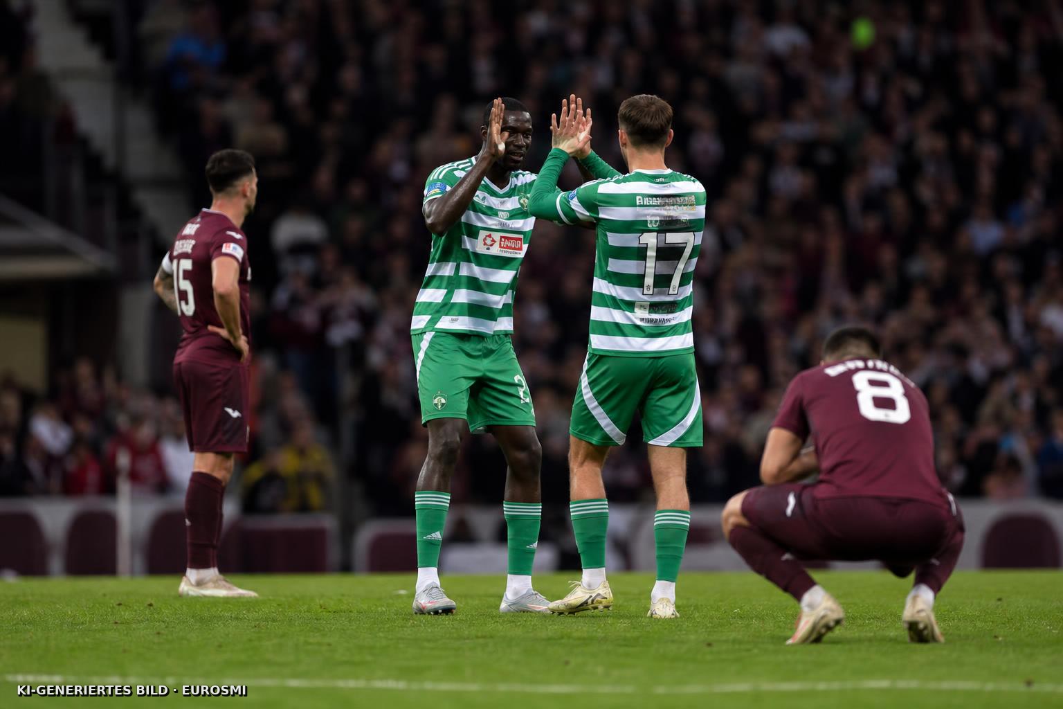 Rapid remisiert bei den Hearts — Raux Yao und Joker treffen