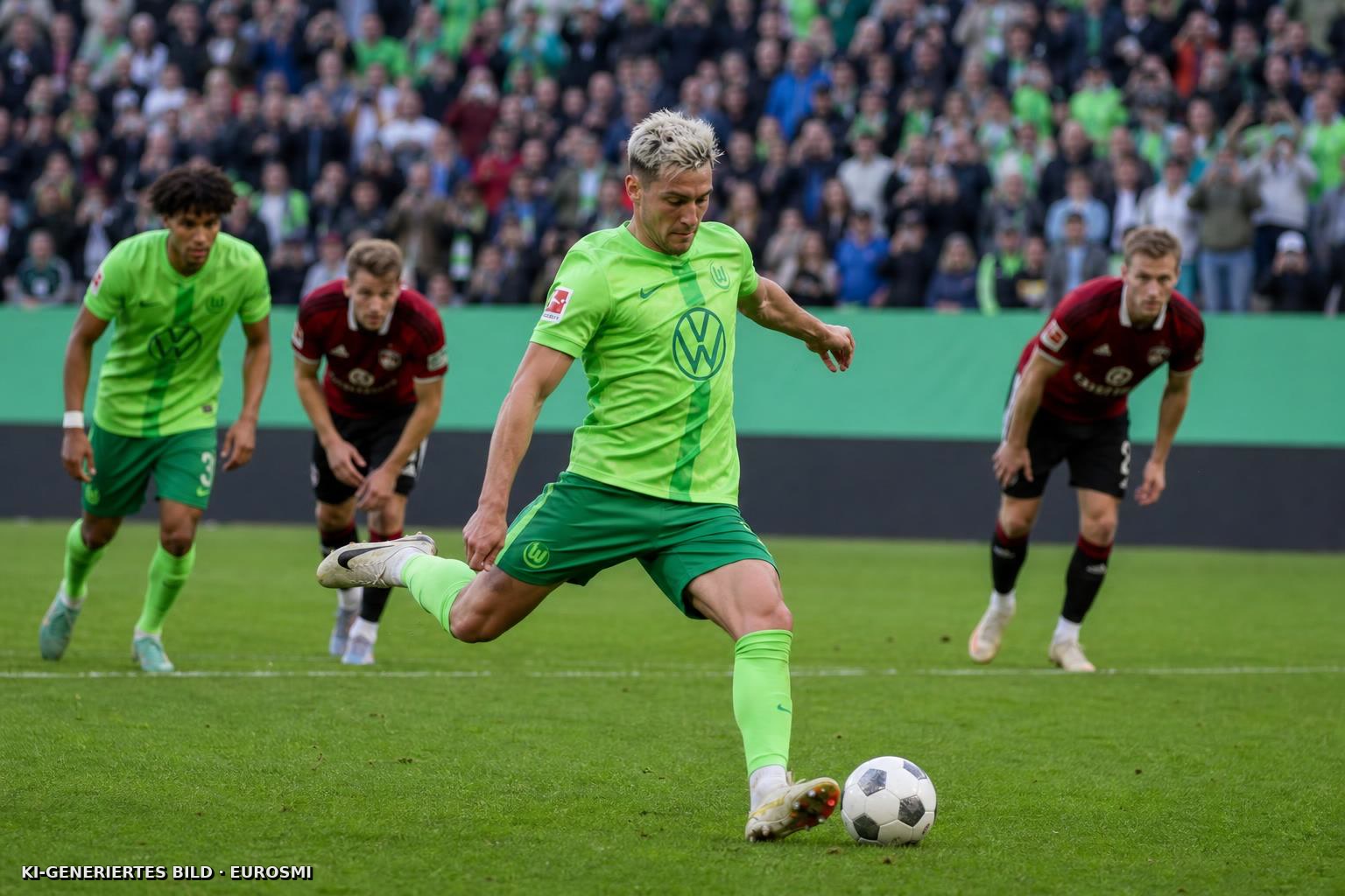 Später Reese-Elfmeter entscheidet Niedersachsen-Duell für den VfL Wolfsburg