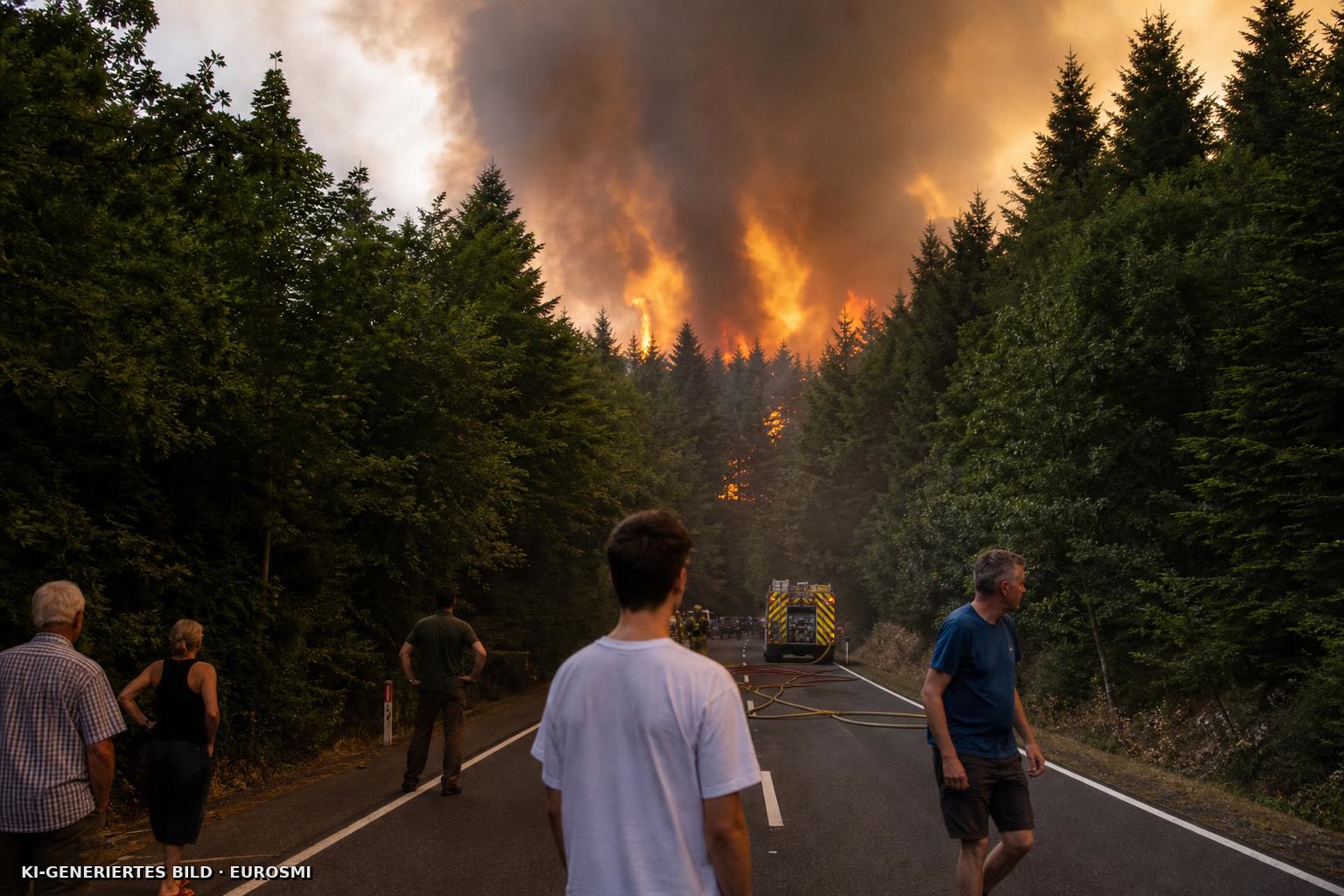 NRW kämpft mit dem wohl größten Waldbrand der Landesgeschichte