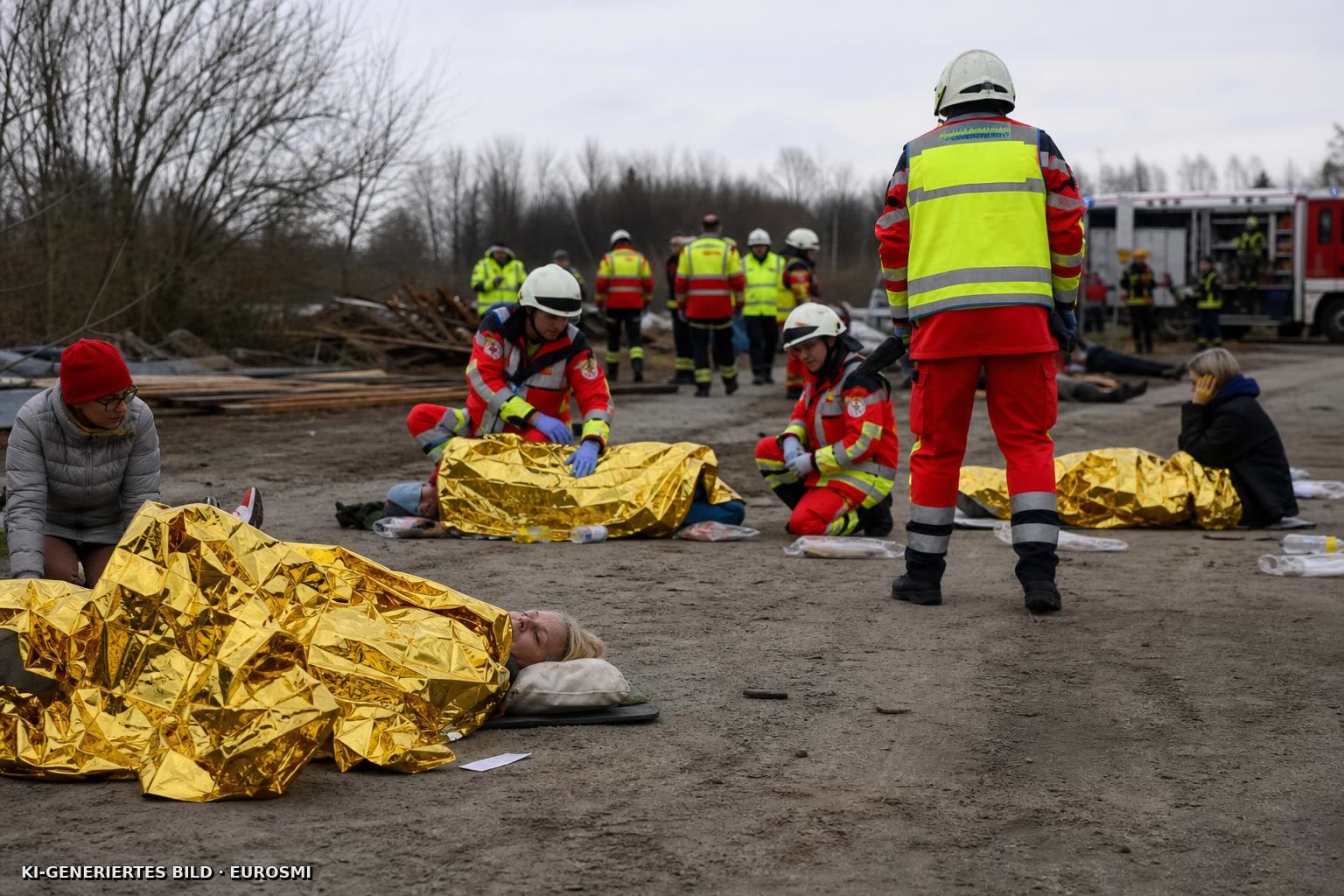 Rettungskräfte üben für den Ernstfall - NDR.de — Naturkatastrophe mit 100 simulierten Verletzten