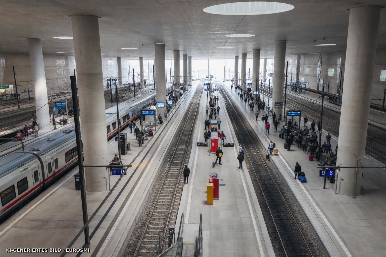 Neuer Bahnhof von Stuttgart 21 bekommt keine Klimaanlage - Bahn-Erklärung erntet Spott - SWR