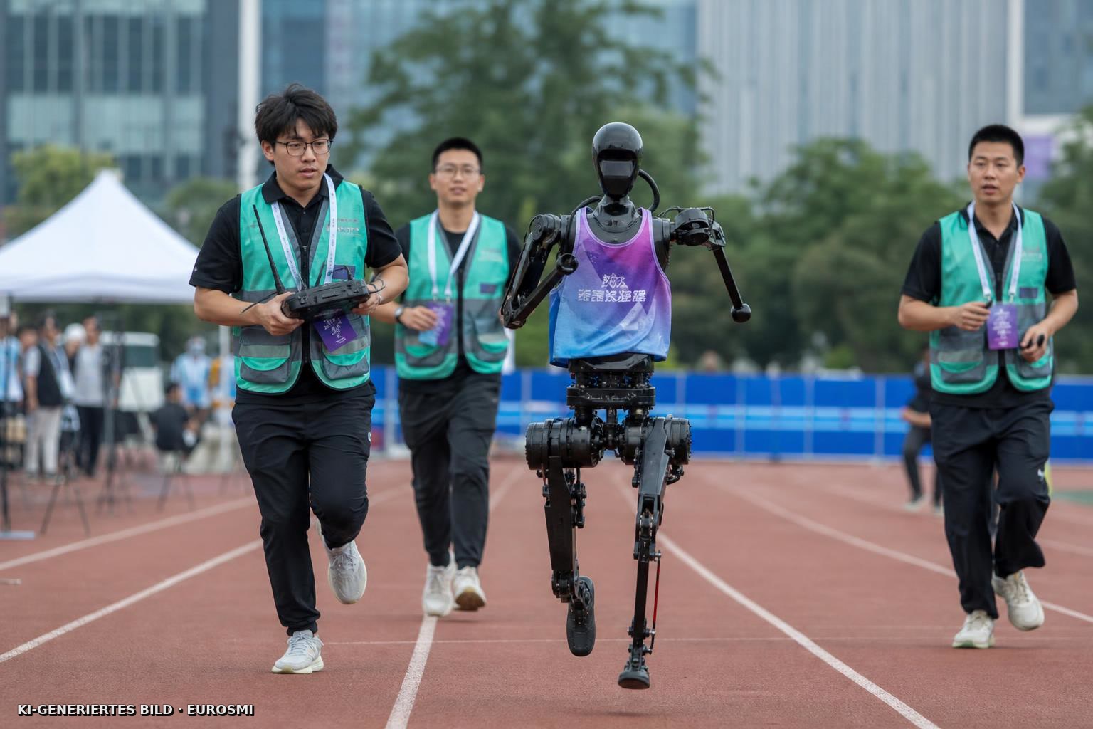 Chinesischer humanoider Roboter übertrifft Usain Bolts 100-Meter-Rekord bei WM in China