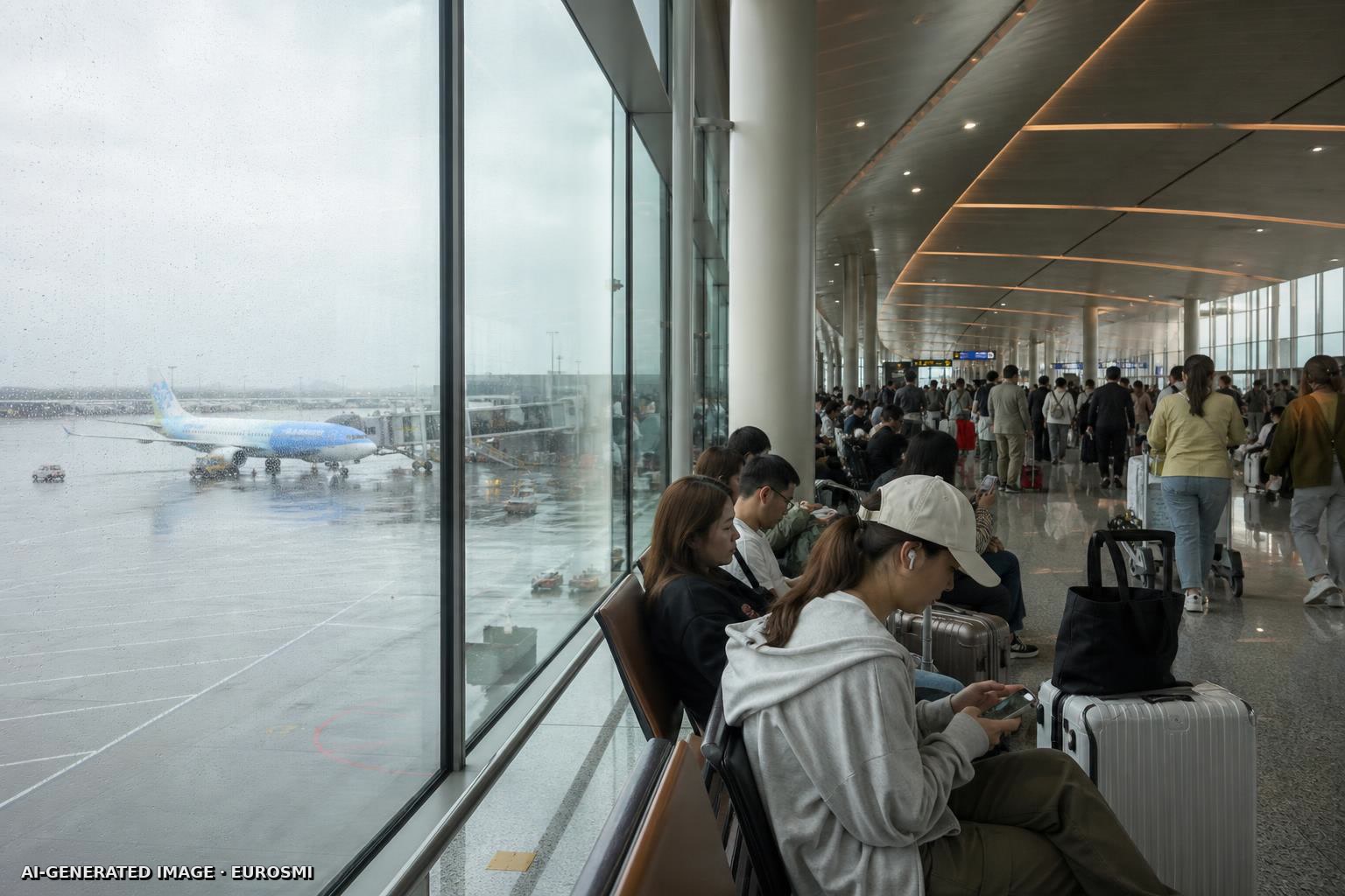 Hundreds more flights cancelled as Tropical Storm Dolphin causes flooding in eastern China