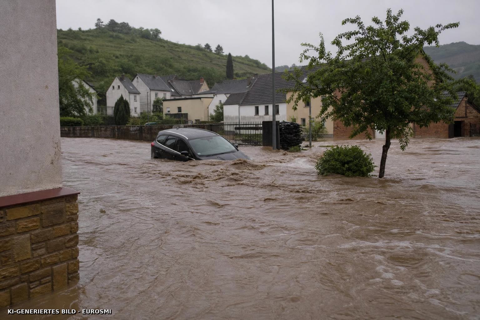 Schwere Unwetter wüten im nördlichen Rheinland-Pfalz STERN.de