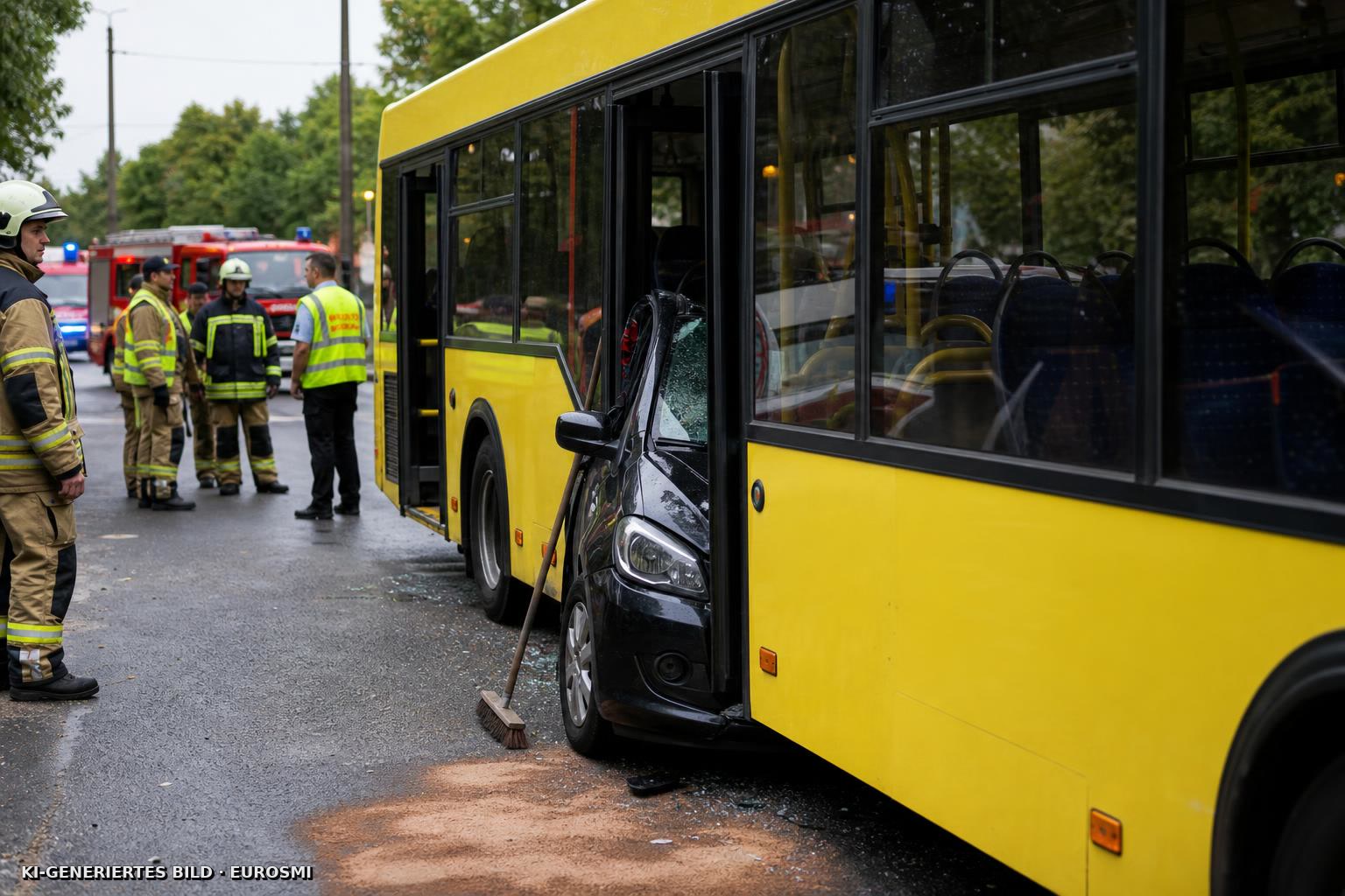 Von Linienbus eingeklemmt - Zwei Verletzte - STERN.de — Unfälle