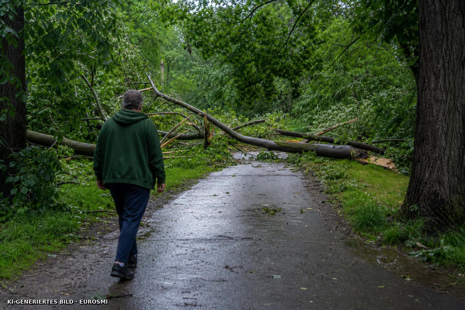 Fürst-Pückler-Park weiter teilweise gesperrt - MDR.de — Unwetter in Oberlausitz