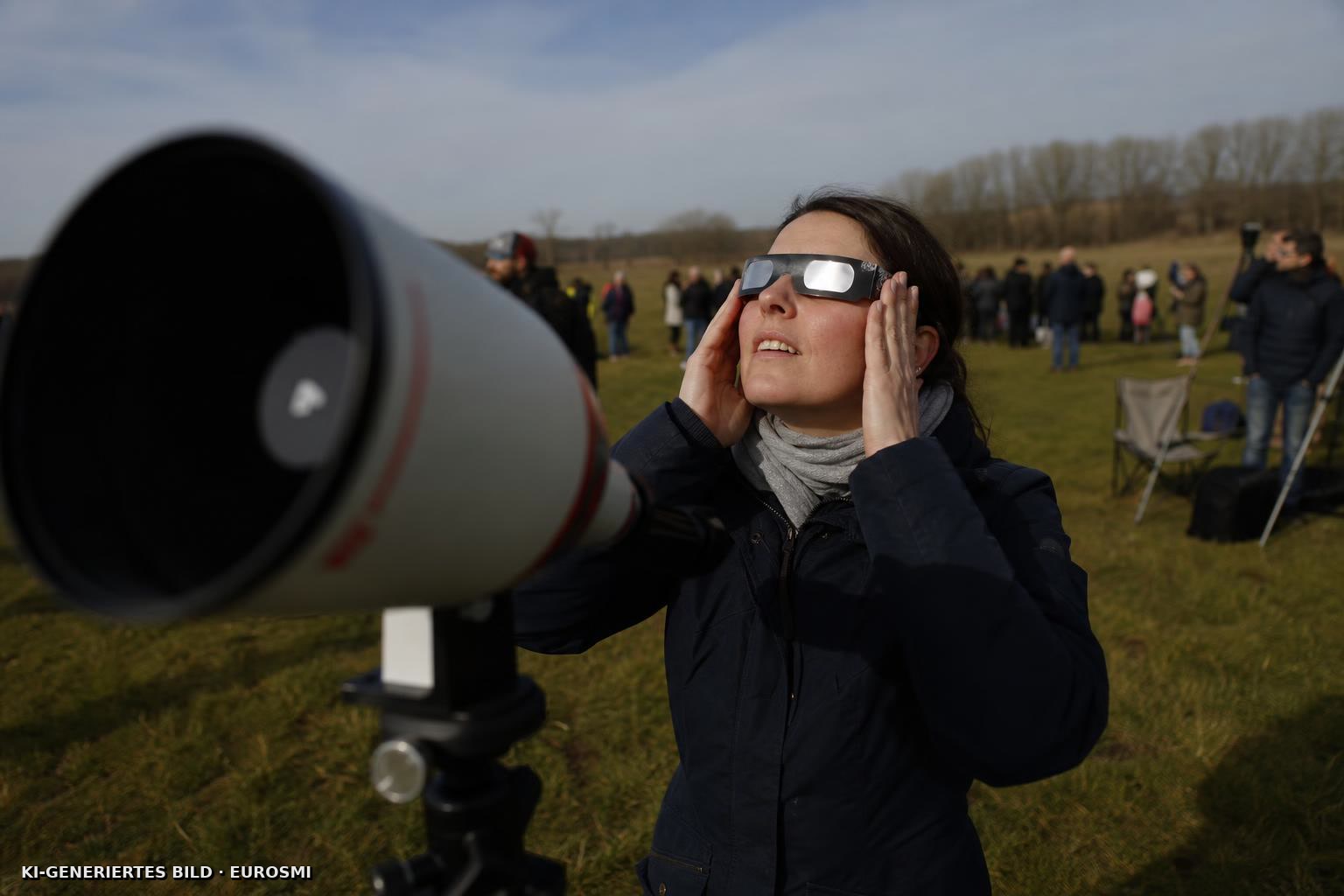 So wurde die Sonnenfinsternis in Sachsen-Anhalt zum Erlebnis - MDR.de — Fernrohr, Sofi-Brille und Gänsehaut