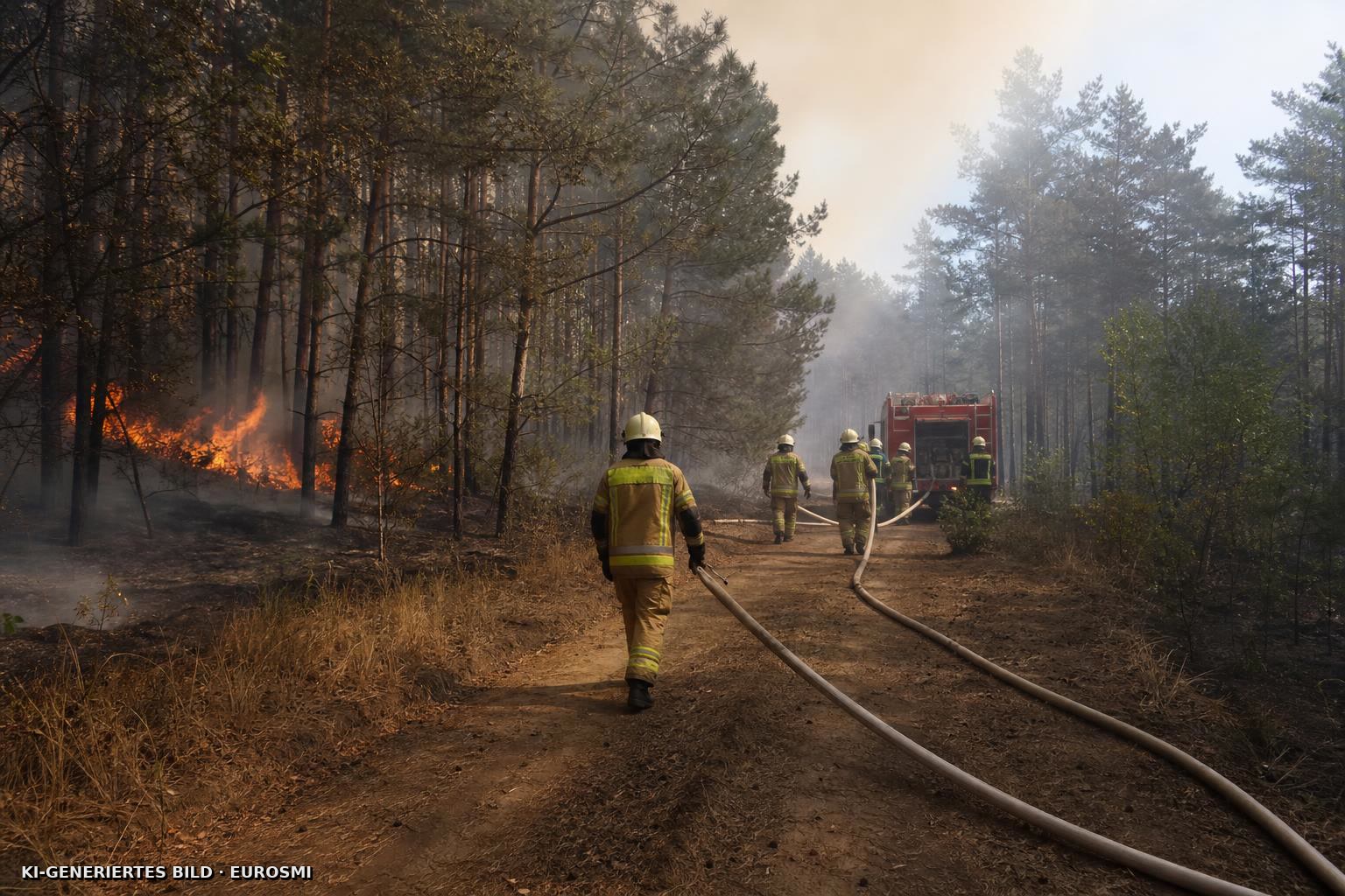 120 Feuerwehrleute kämpfen mühsam gegen die Flammen - MDR.de — Waldbrand bei Plauen